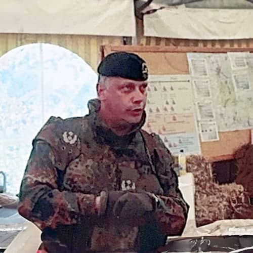 Stefan Bornemann als Soldat bei der Bundeswehr